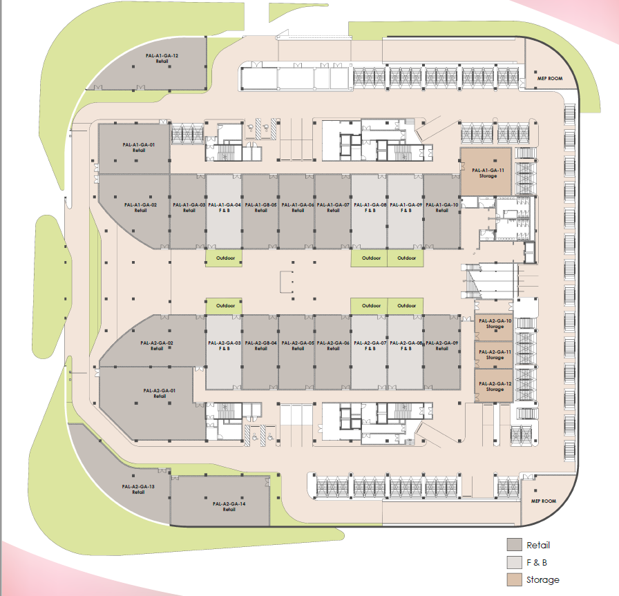 Floor plan for  at Palmet