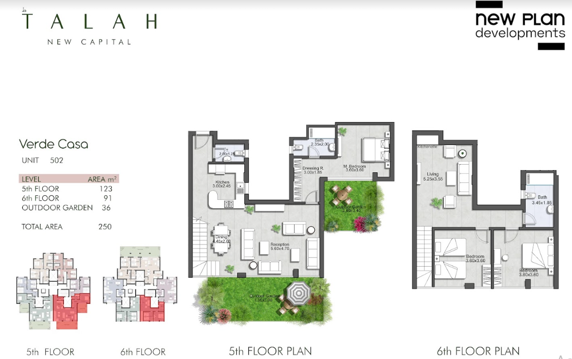 Floor plan for duplex at Talah