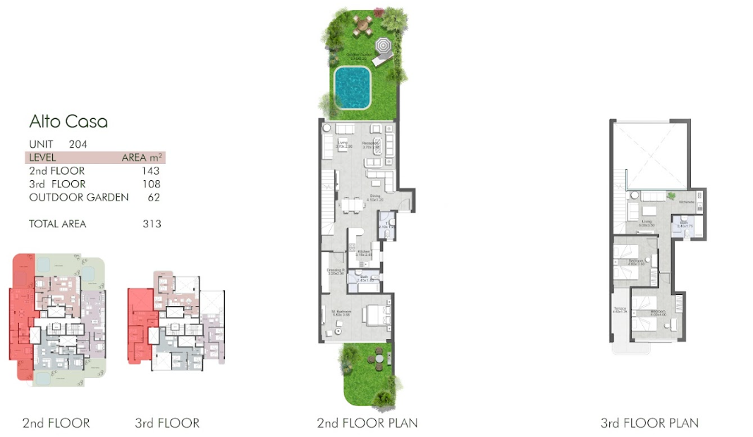 Floor plan for duplex at Talah