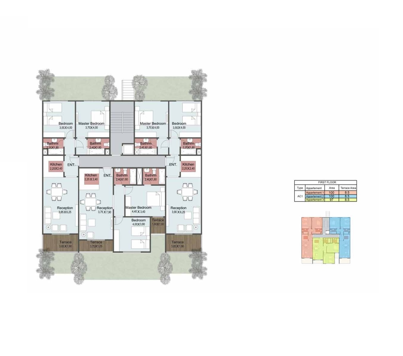 Floor plan for chalet at Azha