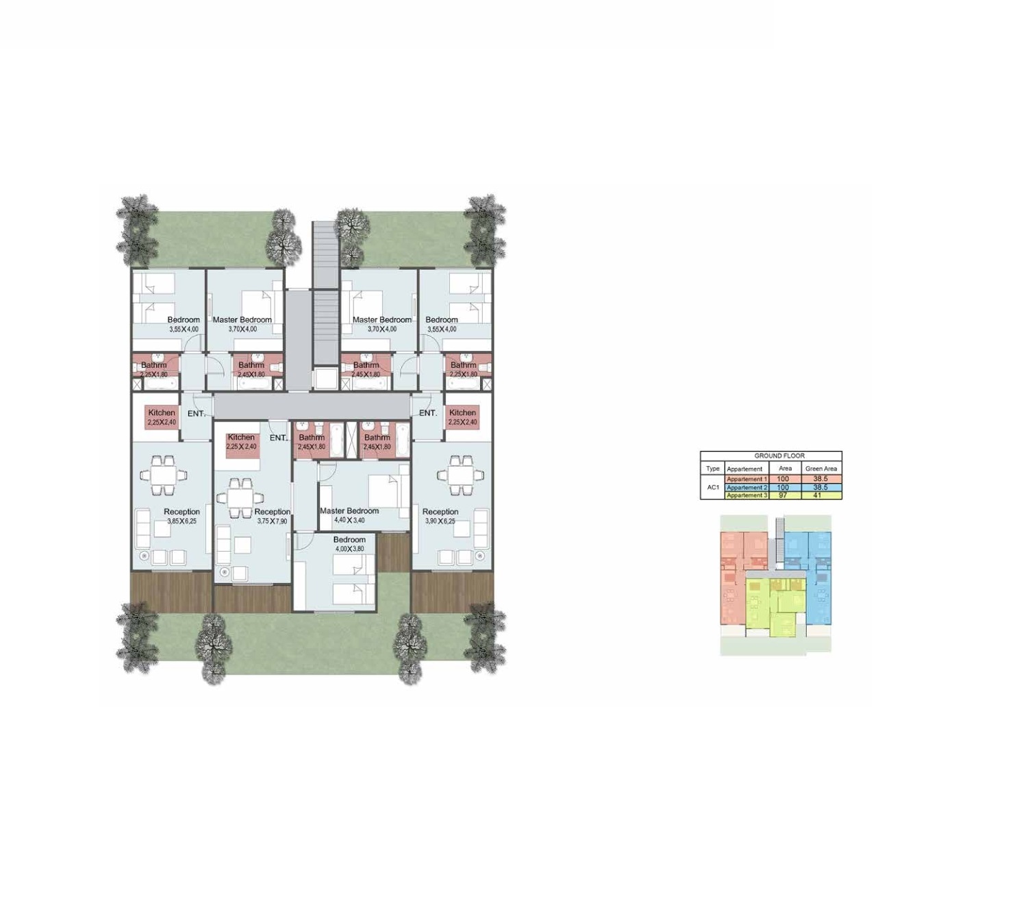 Floor plan for chalet at Azha