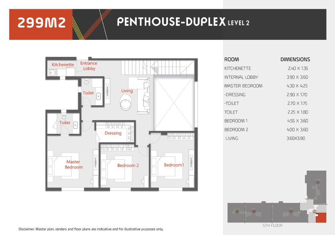 Floor plan for duplex at Al Karma Kay