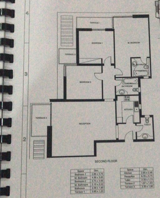 Floor plan for apartment at Mountain View ICity New Cairo