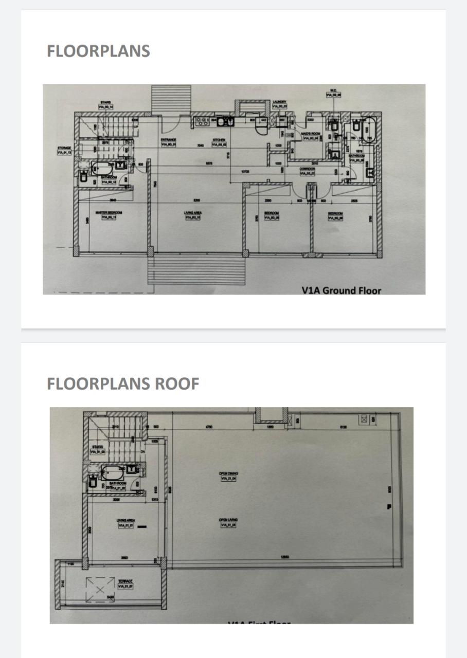 Floor plan for villa at Il Monte Galala