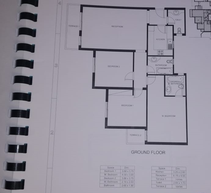 Floor plan for apartment at Mountain View ICity New Cairo