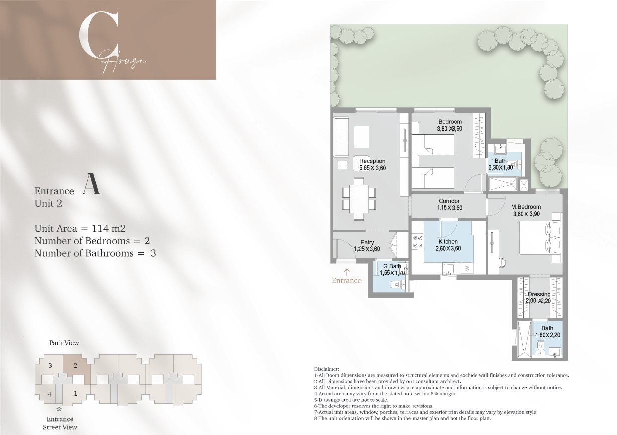 Floor plan for apartment at Terrace