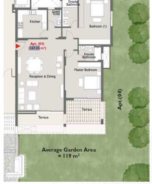 Floor plan for apartment at Capital Gardens