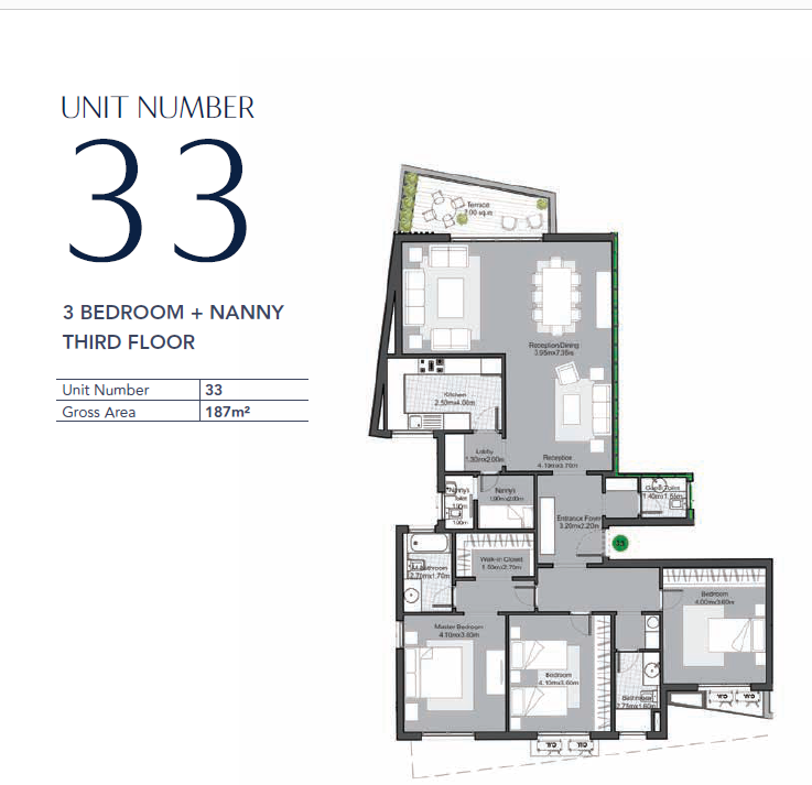 Floor plan for apartment at V Residences By Villette