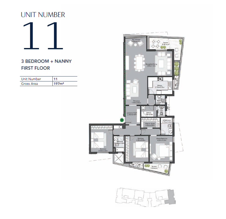 Floor plan for apartment at V Residences By Villette