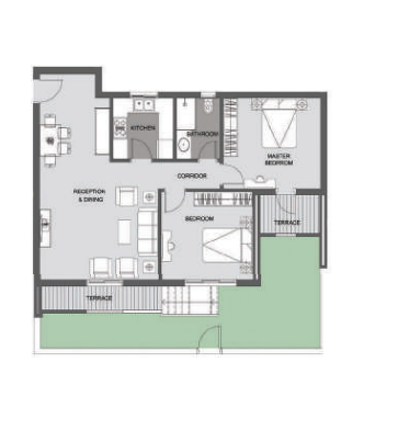 Floor plan for apartment at De Joya 3