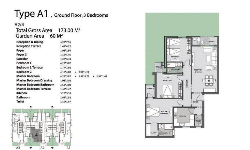 Floor plan for apartment at De Joya 3