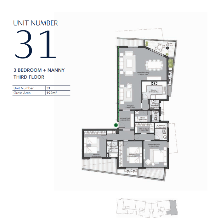 Floor plan for apartment at V Residences By Villette