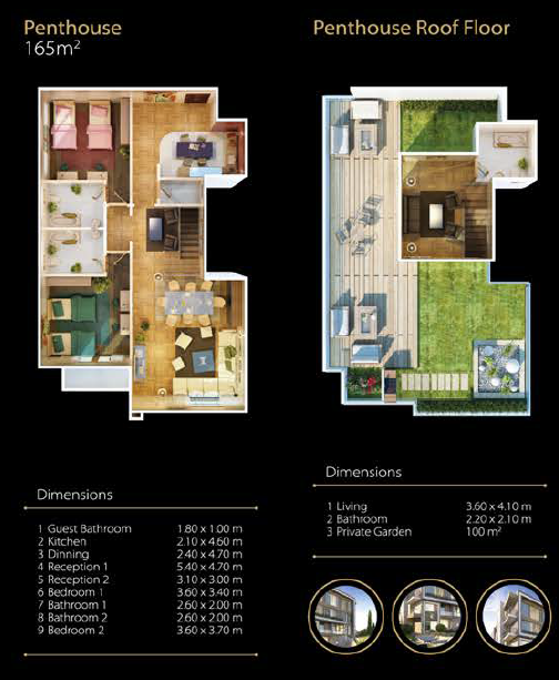 Floor plan for apartment at Midtown New Cairo
