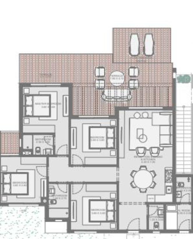 Floor plan for apartment at Makadi Heights