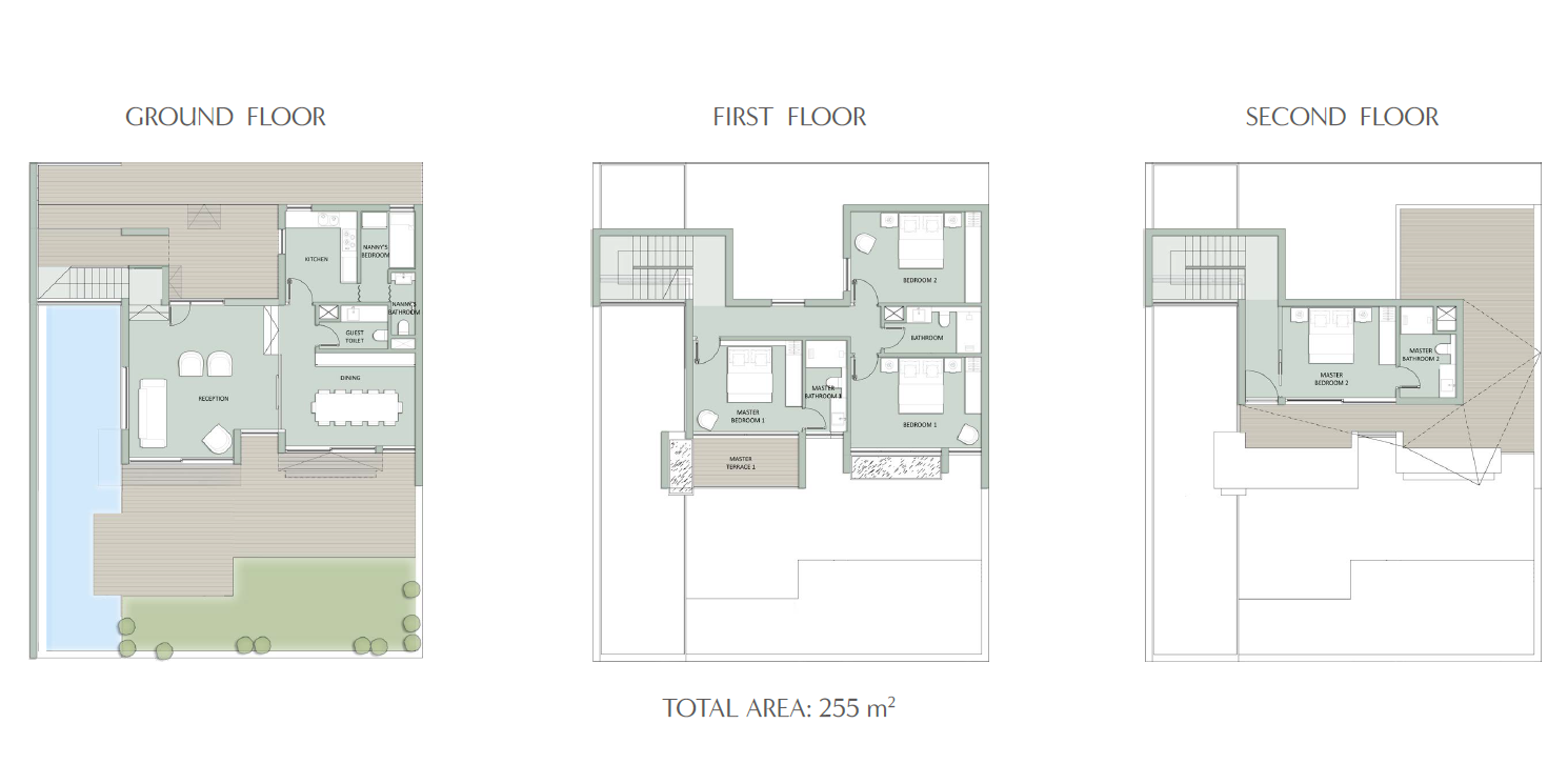 Floor plan for villa at Il Monte Galala