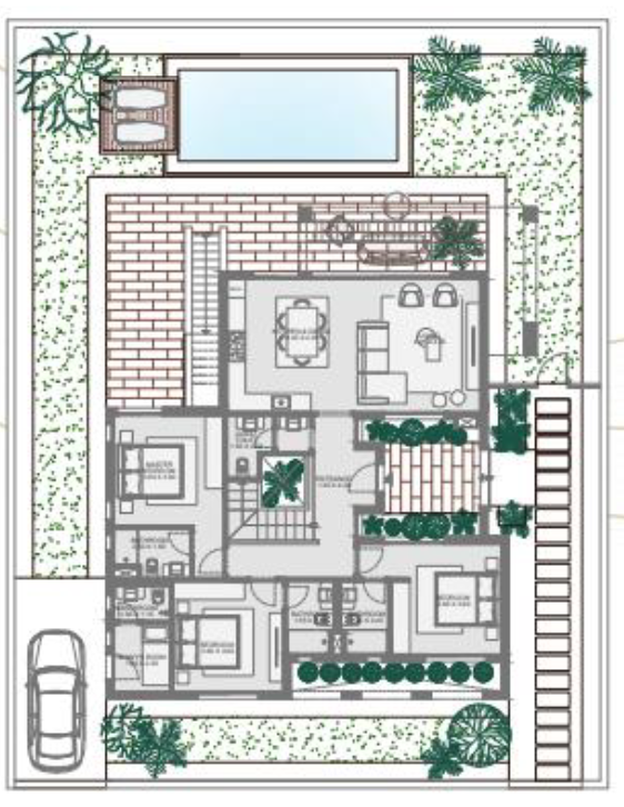 Floor plan for villa at Makadi Heights