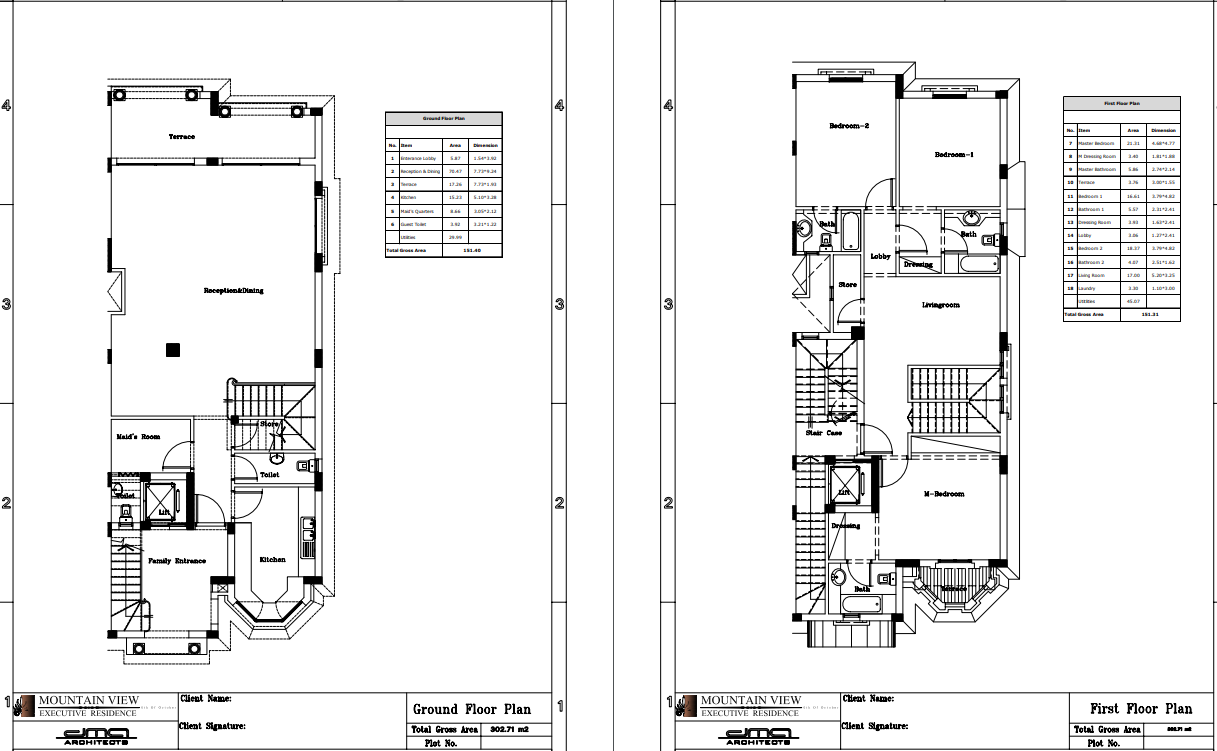 Floor plan for duplex at Mountain view Giza Plateau