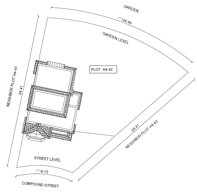 Floor plan for villa at Mountain View Chillout Park