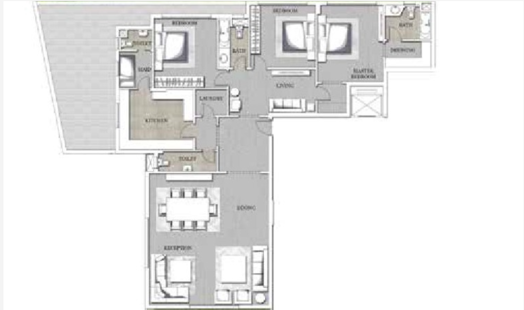 Floor plan for apartment at Joulz