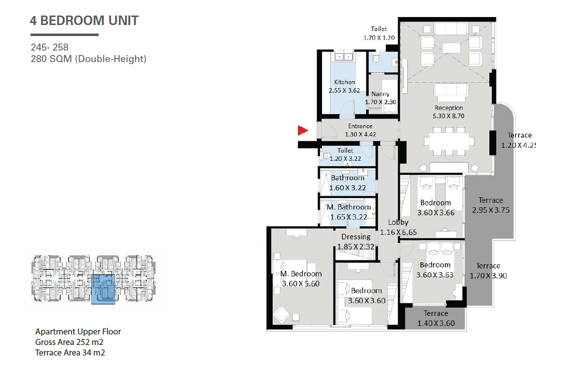 Floor plan for apartment at The Curve
