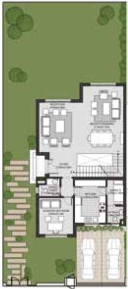 Floor plan for townhouse at SODIC East