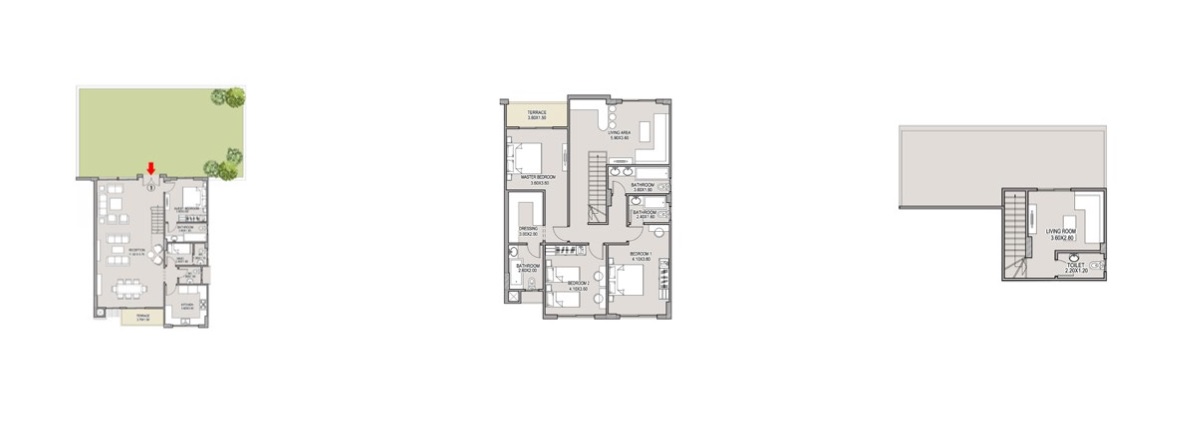 Floor plan for villa at Taj City