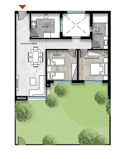 Floor plan for apartment at Kayan