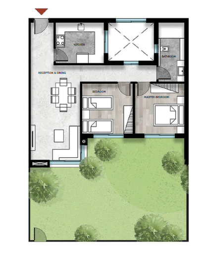 Floor plan for apartment at Kayan