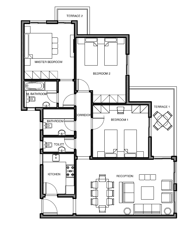 Floor plan for apartment at Mountain View iCity October