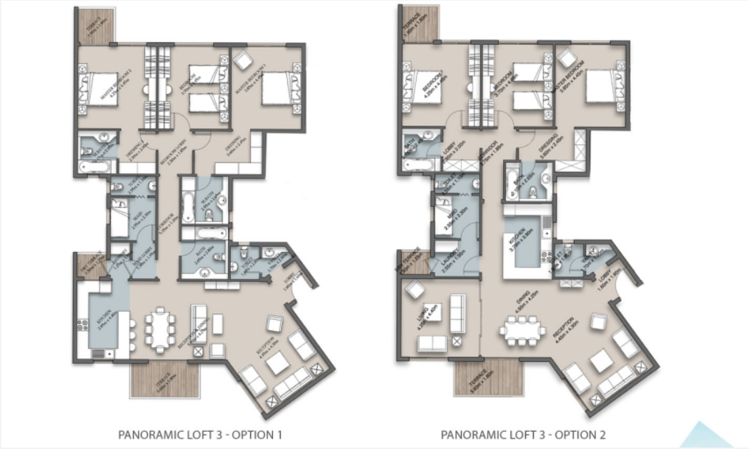 Floor plan for apartment at The Loft