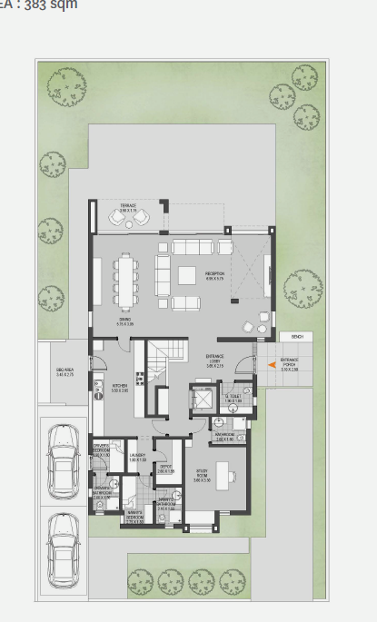 Floor plan for villa at O West Orascom