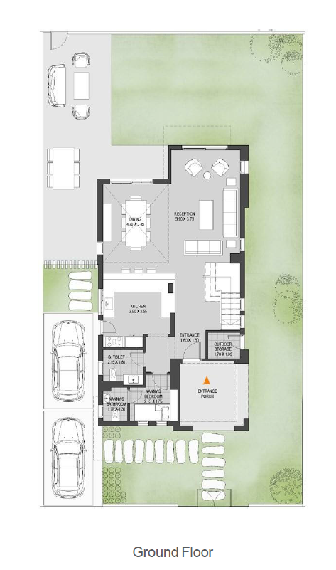 Floor plan for villa at O West Orascom