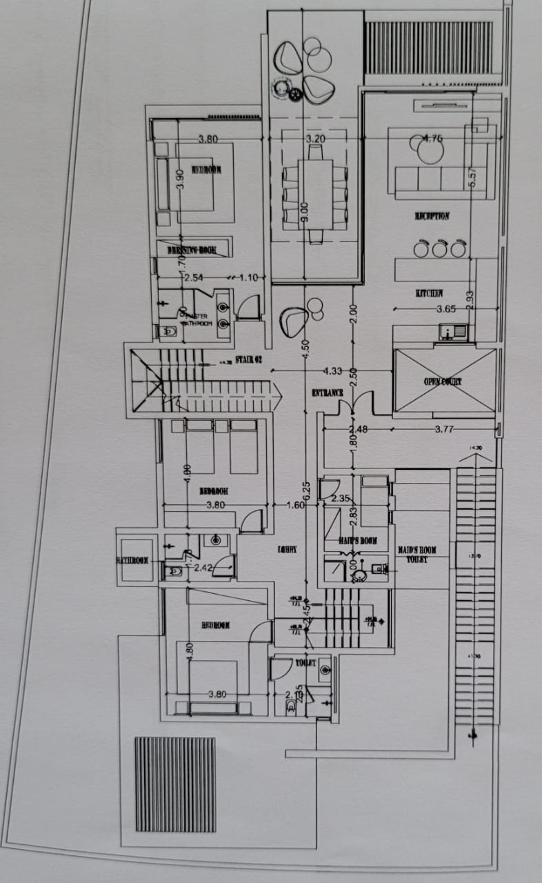Floor plan for chalet at Seashell Sidi Abdel Rahman