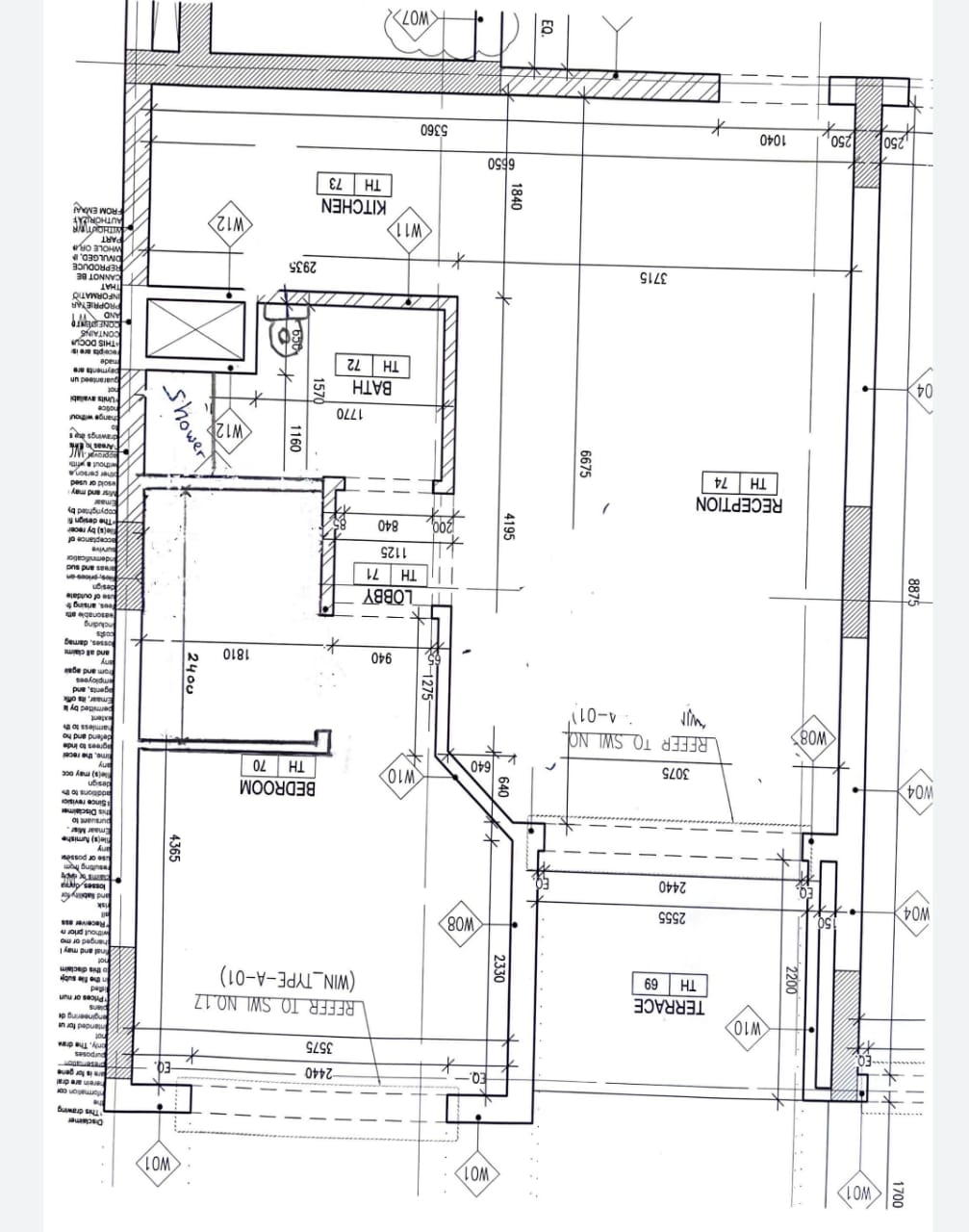 Floor plan for chalet at Marina Marassi