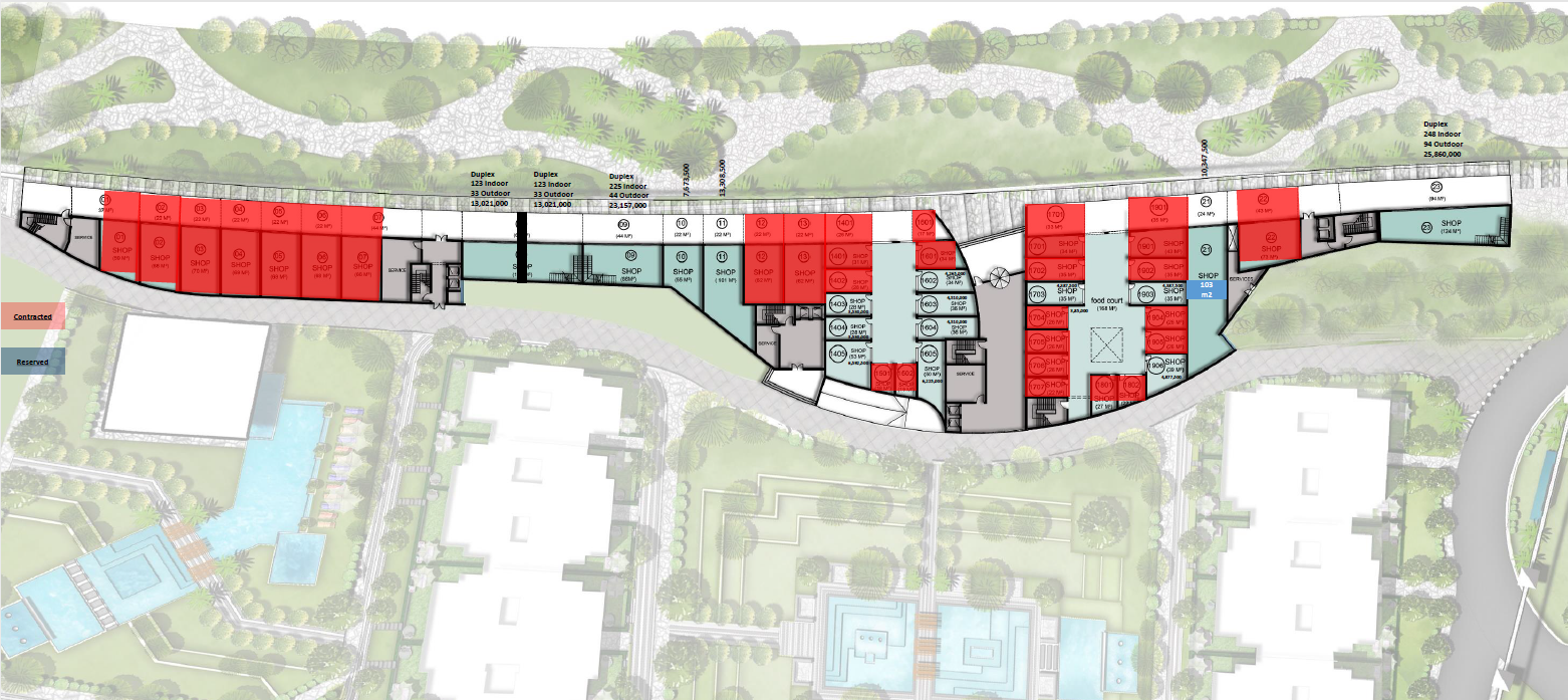 Floor plan for  at De joya 1 strip mall