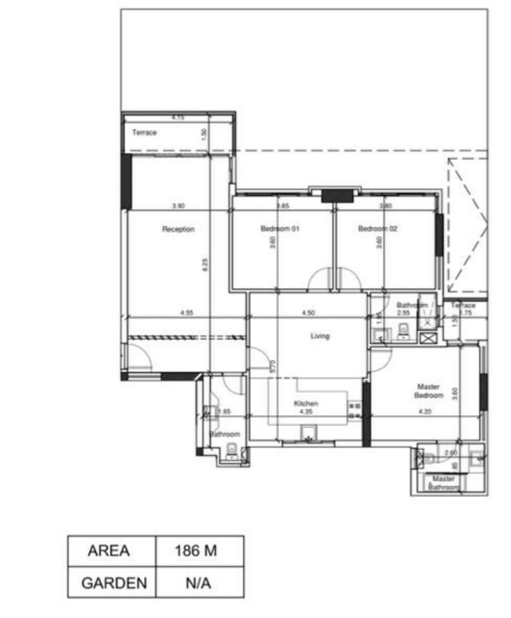 Floor plan for apartment at Scenario