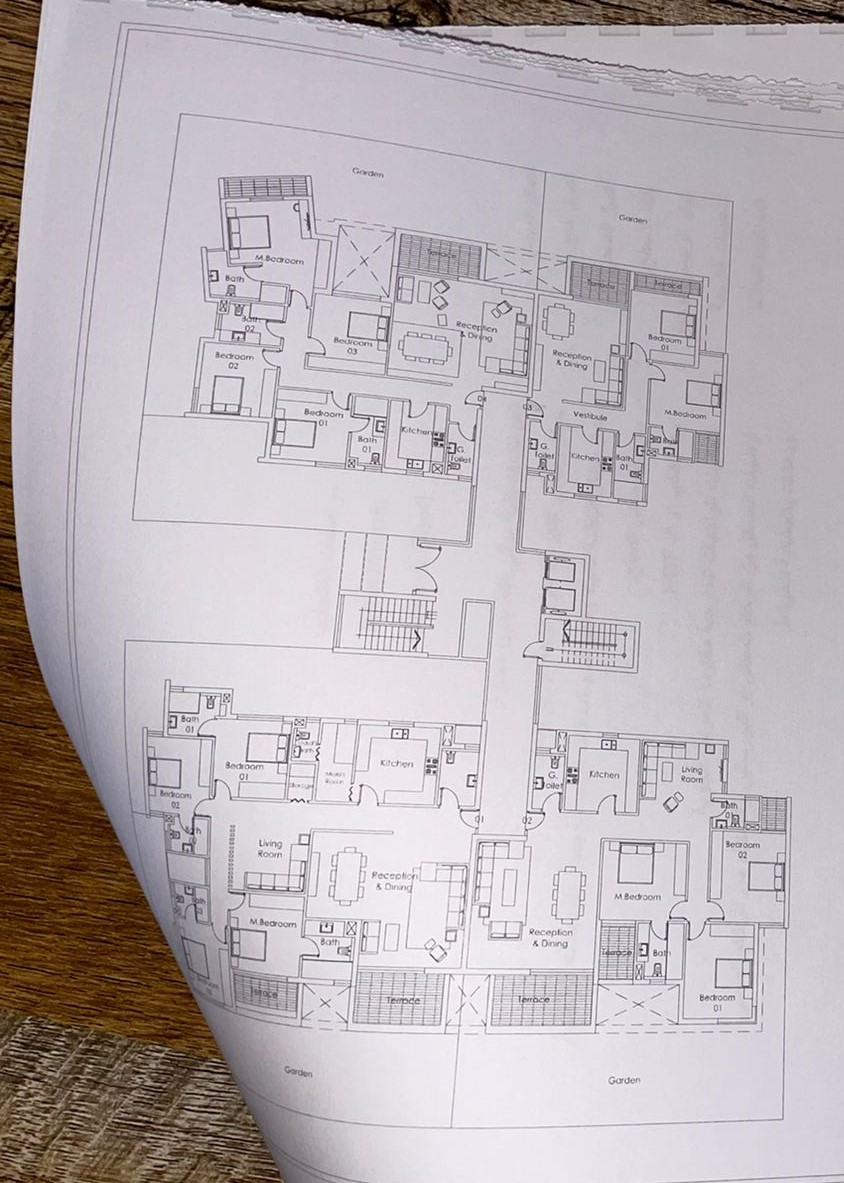Floor plan for apartment at Palm Hills New Cairo
