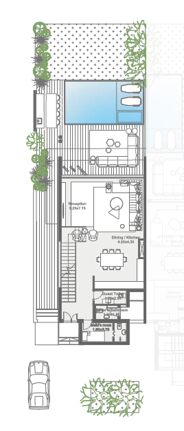 Floor plan for villa at Zoya Ghazala Bay