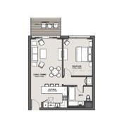 Floor plan for chalet at Marina Marassi