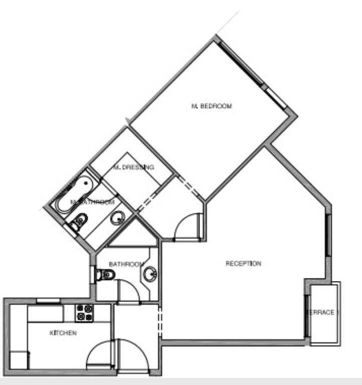 Floor plan for apartment at Mountain View ICity New Cairo