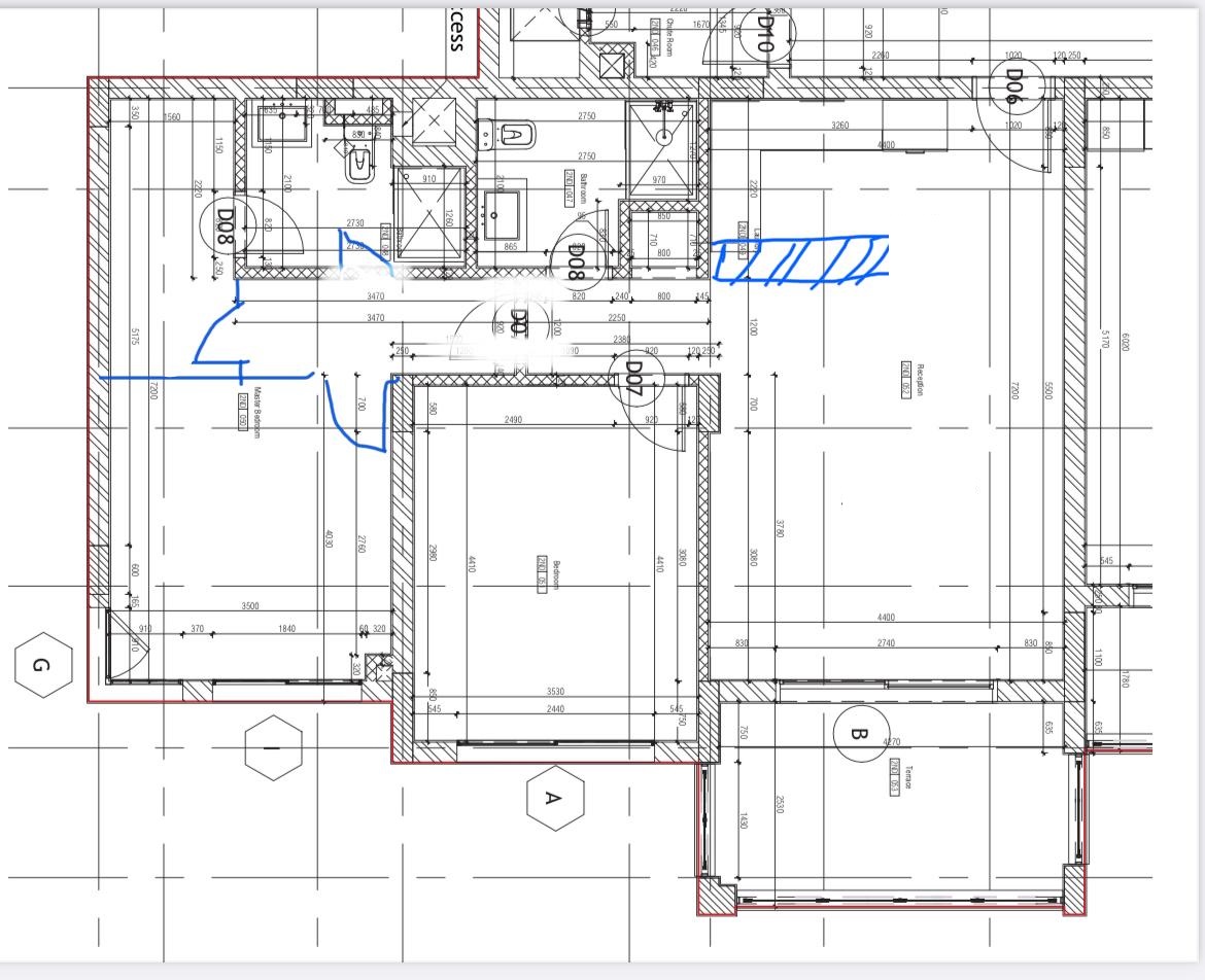 Floor plan for chalet at Marassi