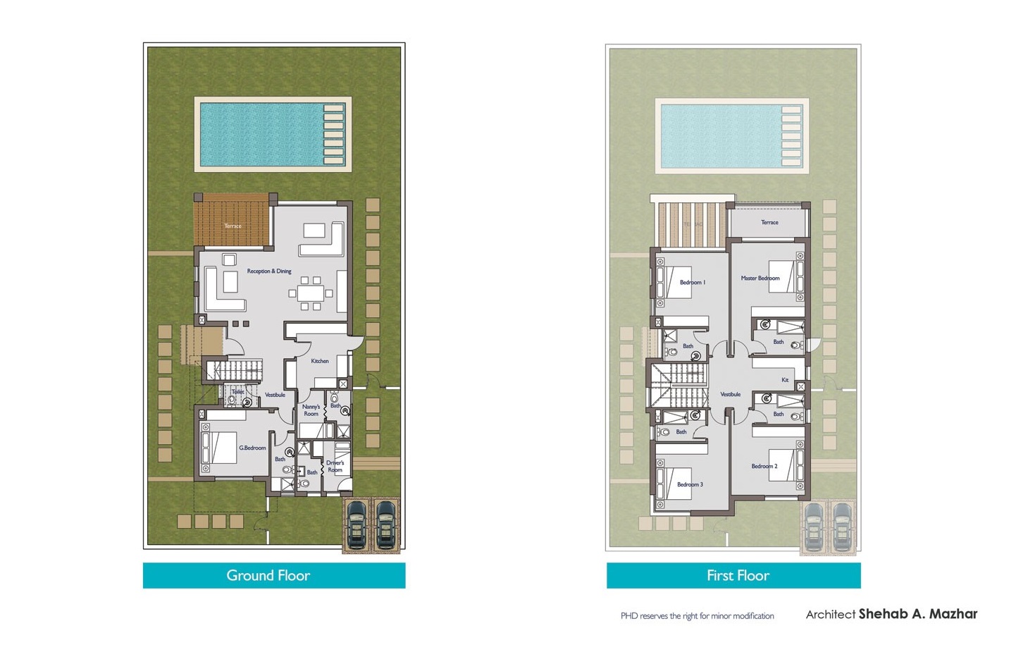 Floor plan for villa at Hacienda Bay