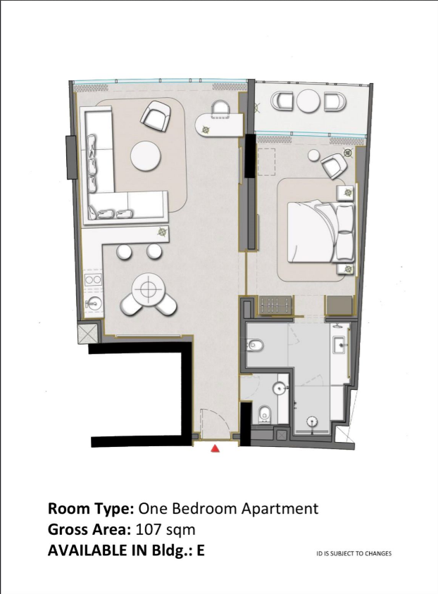 Floor plan for apartment at Fifth Square Al Marasem
