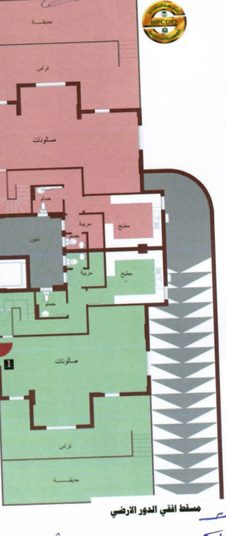 Floor plan for duplex at Jayd
