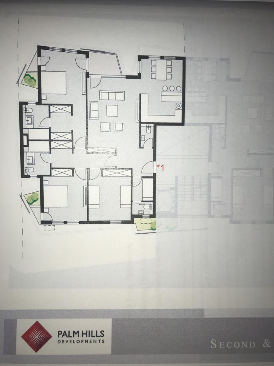 Floor plan for apartment at Badya
