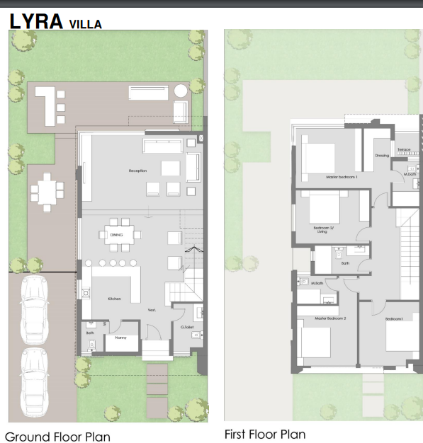 Floor plan for villa at Palm Hills New Alamein