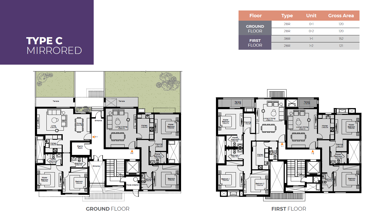 Floor plan for apartment at O West Orascom