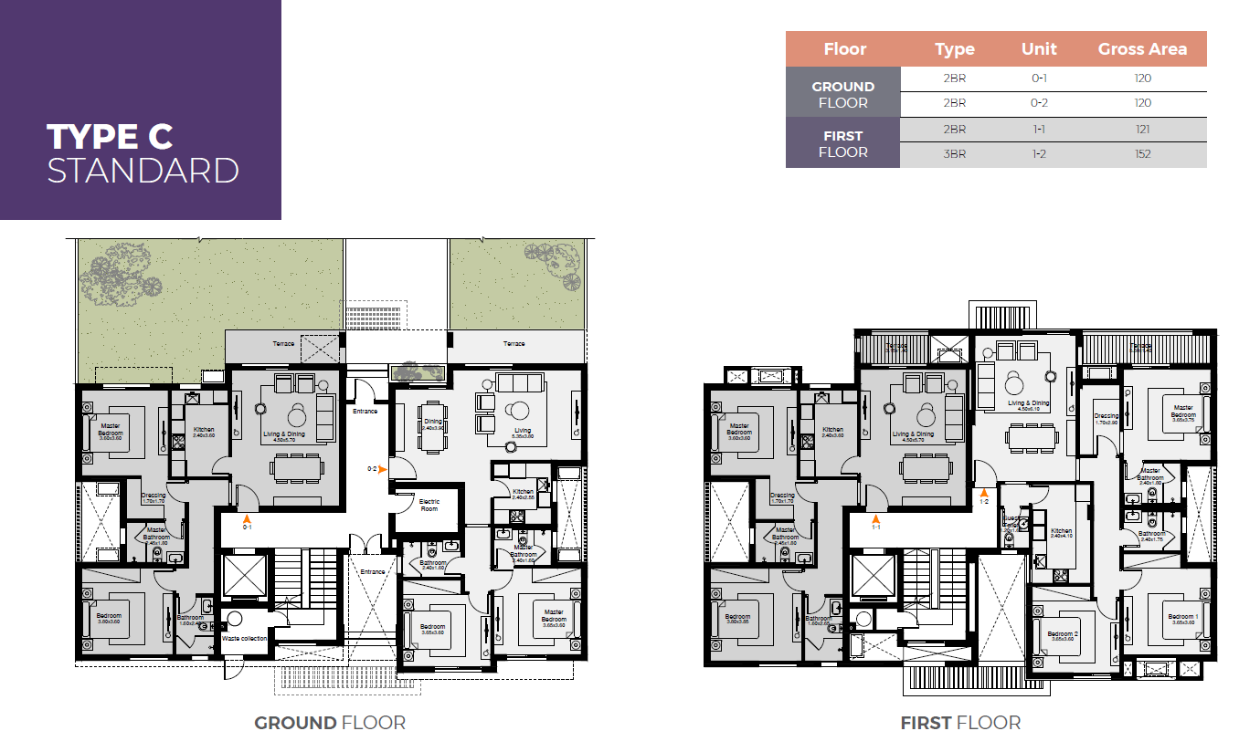 Floor plan for apartment at O West Orascom
