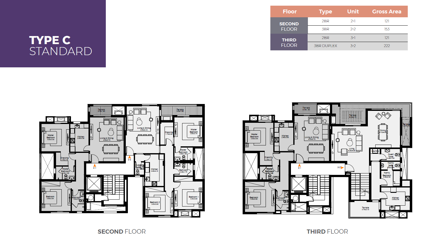 Floor plan for apartment at O West Orascom