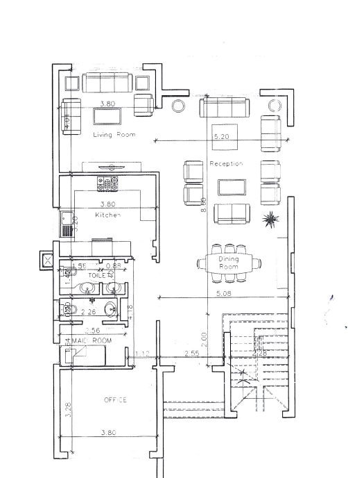 Floor plan for villa at ALMA